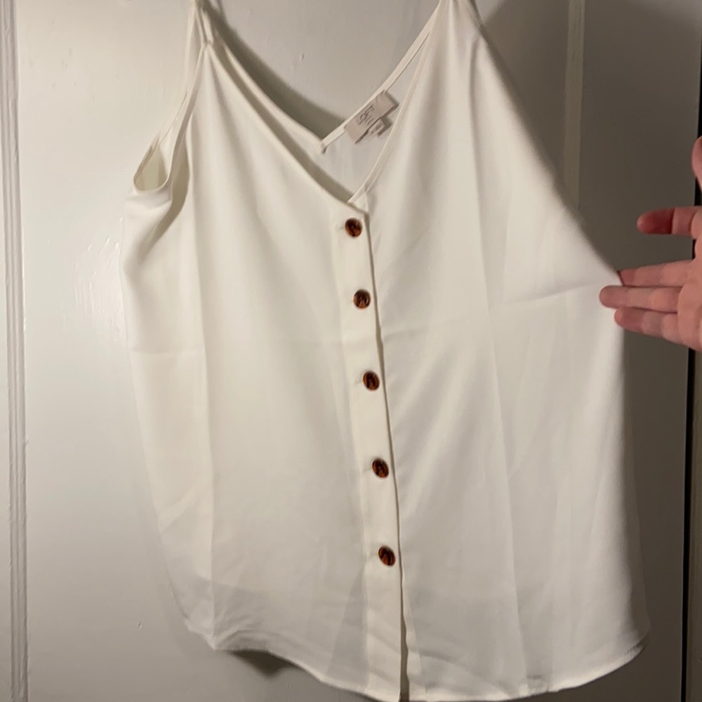 Loft button down camisole blouse